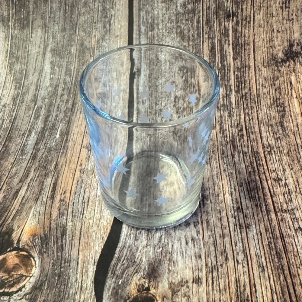 Used PartyLite Glass Votive Holders w/ Patriotic Designs Set of 3 Item #PHK7361 - Picture 3 of 4